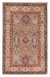 Bordered  Transitional Ivory Area rug 3x5 Afghan Hand-knotted 392699