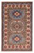 Bordered  Transitional Grey Area rug 3x5 Afghan Hand-knotted 392781