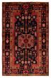 Traditional  Tribal Blue Area rug 4x6 Turkish Hand-knotted 394076