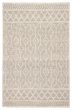 Braided  Transitional Ivory Area rug 5x8 Indian Braid weave 394137