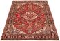 Bordered  Traditional Red Area rug 5x8 Persian Hand-knotted 291055