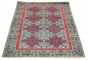 Bordered  Transitional Grey Area rug 5x8 Pakistani Hand-knotted 310762
