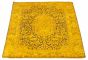 Bordered  Transitional Yellow Area rug 3x5 Indian Hand-knotted 316704