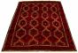 Bordered  Tribal Red Area rug 5x8 Turkish Hand-knotted 322281