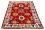 Indian Royal Kazak 4'7" x 6'9" Hand-knotted Wool Red Rug