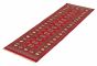 Pakistani Finest Peshawar Bokhara 2'6" x 7'11" Hand-knotted Wool Dark Red Rug