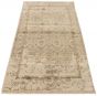 Bordered  Transitional Ivory Area rug 5x8 Indian Hand-knotted 307900