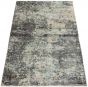 Carved  Transitional Grey Area rug 5x8 Indian Hand Loomed 307960