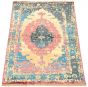 Casual  Transitional Brown Area rug 4x6 Indian Hand-knotted 307964