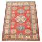 Bordered  Tribal Red Area rug 3x5 Afghan Hand-knotted 329341