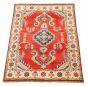 Bordered  Traditional Red Area rug 3x5 Afghan Hand-knotted 329428