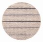 Braided  Transitional Ivory Area rug Round Indian Braid weave 390392