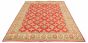 Geometric  Traditional Red Area rug 10x14 Afghan Hand-knotted 314823