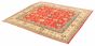 Afghan Finest Gazni 10'5" x 9'4" Hand-knotted Wool Red Rug