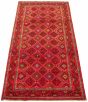 Bordered  Tribal Red Area rug Unique Turkish Hand-knotted 320498