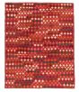 Bohemian  Tribal Red Area rug 4x6 Afghan Hand-knotted 354401