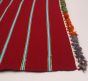 Bohemian  Stripes Red Area rug 5x8 Turkish Flat-Weave 291766