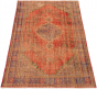 Bordered  Vintage Red Area rug 6x9 Turkish Hand-knotted 295806