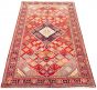 Bordered  Traditional Red Area rug 6x9 Persian Hand-knotted 305930