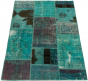 Casual  Transitional Green Area rug 4x6 Turkish Hand-knotted 306738