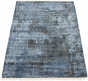 Casual  Transitional Blue Area rug 5x8 Indian Hand-knotted 307734
