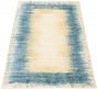 Casual  Transitional Blue Area rug 5x8 Indian Hand-knotted 307744