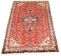 Bordered  Traditional Red Area rug 4x6 Persian Hand-knotted 309030
