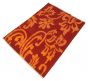 Indian Sari Silk 5'4" x 7'6" Flat-Weave Silk, Wool Kilim 