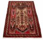 Afghan Rizbaft 3'5" x 5'11" Hand-knotted Wool Brown Rug