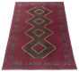 Afghan Teimani 3'7" x 6'5" Hand-knotted Wool Rug