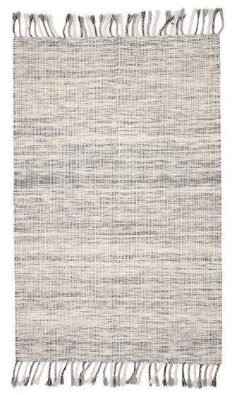 Flat-weaves & Kilims  Traditional/Oriental Ivory Area rug 5x8 Indian Flat-Weave 375288