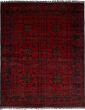 Traditional  Tribal Red Area rug 4x6 Afghan Hand-knotted 243994