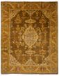 Bohemian  Southwestern Brown Area rug 9x12 Indian Hand-knotted 253478