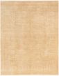 Bordered  Transitional Brown Area rug 6x9 Indian Hand-knotted 283498