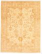 Bordered  Traditional Ivory Area rug 8x10 Pakistani Hand-knotted 331291