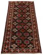 Persian Style 4'2" x 9'3" Hand-knotted Wool Rug 