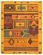 Casual  Transitional Orange Area rug 9x12 Turkish Flat-weave 335731