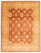 Bordered  Traditional Brown Area rug 9x12 Pakistani Hand-knotted 338273