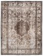 Bordered  Transitional Ivory Area rug 8x10 Turkish Hand-knotted 342210