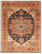 Bordered  Traditional Blue Area rug 9x12 Indian Hand-knotted 354938