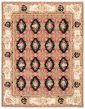 Bordered  Traditional Brown Area rug 6x9 Chinese Needlepoint 368083