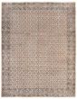 Bordered  Traditional Ivory Area rug 9x12 Persian Hand-knotted 372384