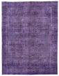 Overdyed  Transitional Purple Area rug 9x12 Turkish Hand-knotted 374198