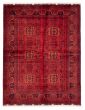 Bordered  Traditional Red Area rug 4x6 Afghan Hand-knotted 375184