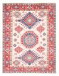 Bordered  Traditional Ivory Area rug 6x9 Afghan Hand-knotted 376767