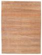 Transitional Brown Area rug 9x12 Indian Hand-knotted 377064