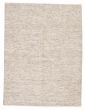 Transitional Green Area rug 6x9 Indian Hand-knotted 377262