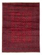 Bordered  Traditional Red Area rug 4x6 Afghan Hand-knotted 377837
