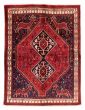 Bordered  Geometric Red Area rug 4x6 Persian Hand-knotted 383904