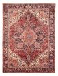 Geometric Traditional Red Rectangle 9x12 Turkish Hand-knotted 425698